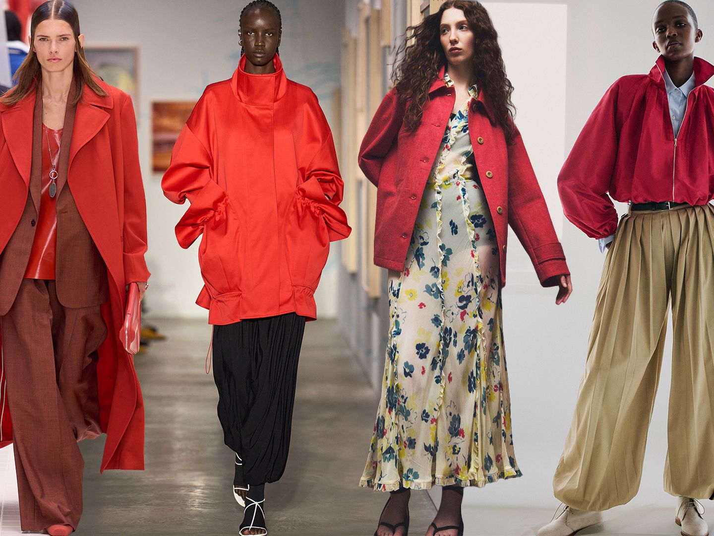 Red Alert! The Maximalist Jacket Trend Minimalists Are Wearing