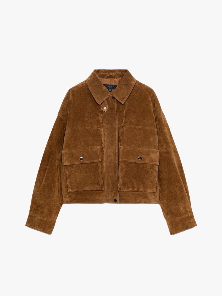 Image may contain Clothing Coat Suede Fleece and Jacket